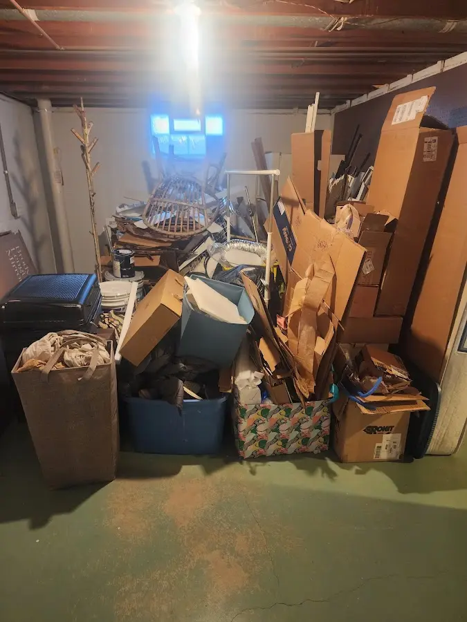 Roll-off dumpster container at job site for 20 Yard Dumpster Rental in Temple City